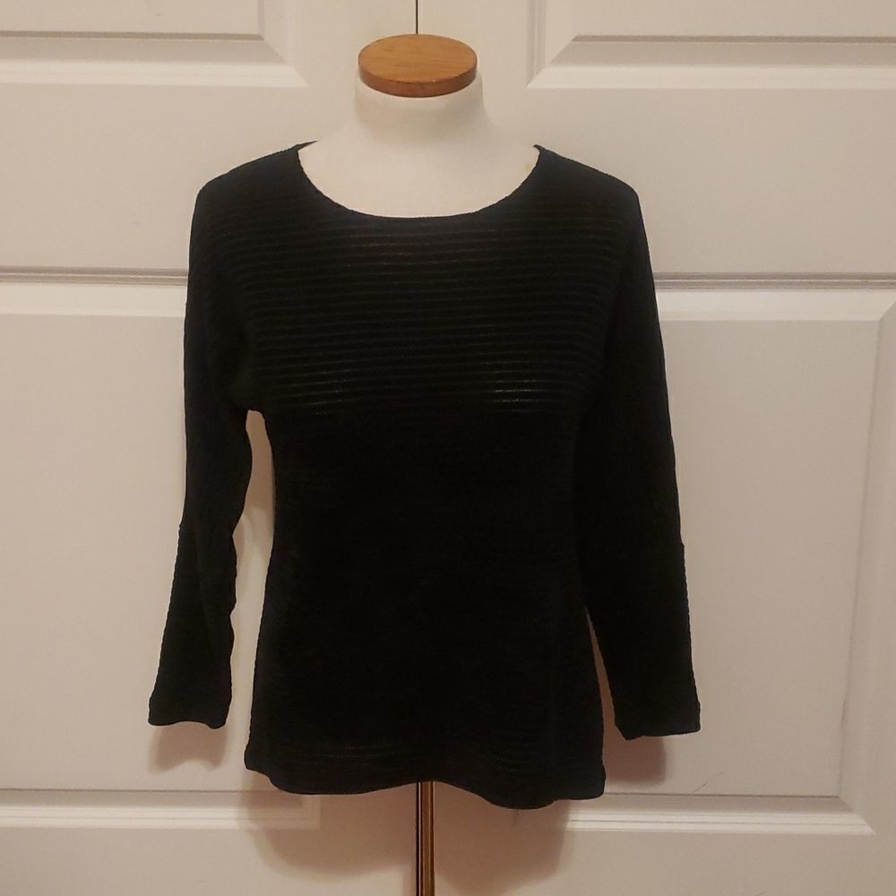 Status by Chenault Black Chenille Sweater